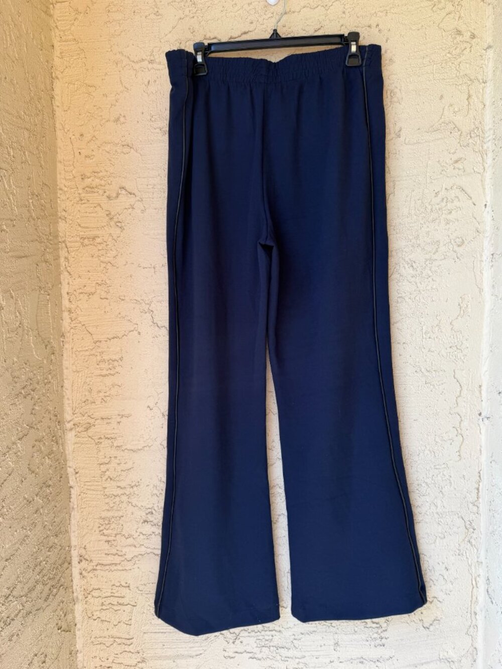 NWT Maeve The Brooklin Knit Navy Wide-Leg Pull-On Casual Pants Large - Picture 4 of 6